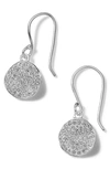 Ippolita Mini Flower Drop Earrings In Sterling Silver With Diamonds In White