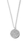 Ippolita Medium Flower Pendant Necklace In Sterling Silver With Diamonds In Silver