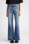 Acne Studios Wide-leg Jeans In Mid Blue