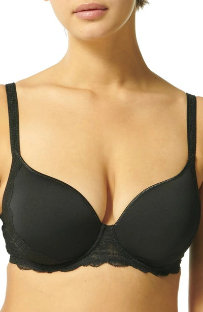 Simone Perele Reve Underwire 3d Plunge Bra In Black