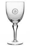 Juliska Berry & Thread Stemmed Wine Glass In Clear