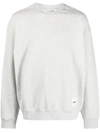 Jil Sander Logo-patch Detail Sweatshirt In Grey
