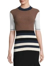 OPENING CEREMONY Rib-Knit Mock Neck Sweater,0400095057068