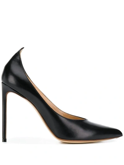 スニーカー FRANCESCO RUSSO Women Sneakers R1P533 N215 Black Heels Francesco Russo Black size 36.5 EU in Suede - 34779746