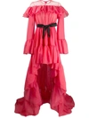 Giambattista Valli Asymmetric Ruffled Gown