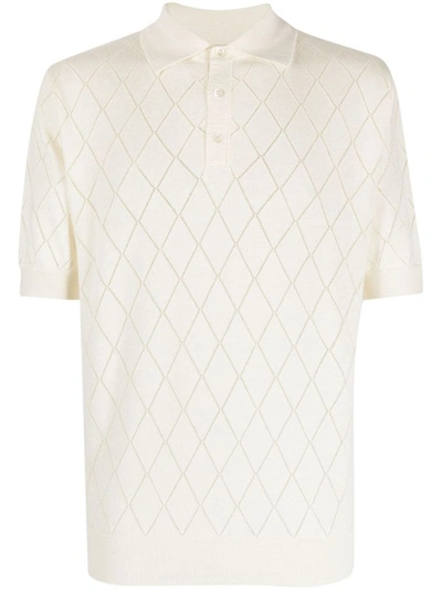 Giuliva Heritage The Theo Polo Shirt In Ivory