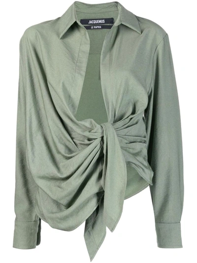 Jacquemus Shirt  Woman Color Green In Khaki
