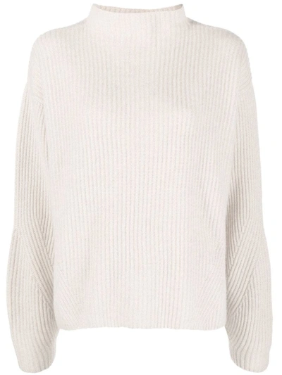 Le Kasha Yucutan Oversized Cropped Sweater In White