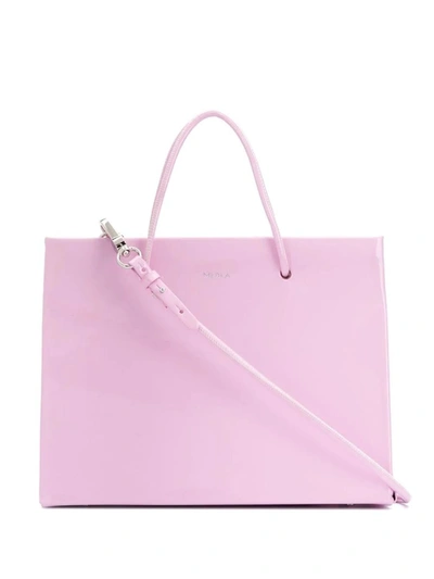 Medea Shopping-style Crossbody Bag In Gloss Vinile Pink