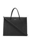 Medea Logo-lettering Tote Bag In Black