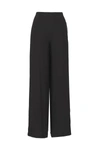 Theory Loose-leg Elastic Waistband Pants In Black