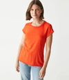 Michael Stars Trudy Supima Tee In Pecan