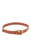 Bottega Veneta Intrecciato 15 Belt In Brown