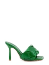 Bottega Veneta Green Lido Mules In Green