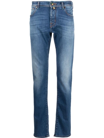 Jacob Cohen Indigo Blue Nick Slim Denim Trousers