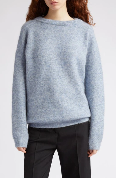 Acne Studios Dramatic Moh Jumper In Denim Blue