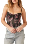 FREE PEOPLE INTIMATELY FP FLORAL MESH BODYSUIT