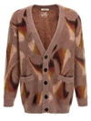 Etro V-neck Cardigan With Front Pockets In Multicolor