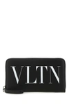 Valentino Zip Around Continental Wallet Vltn In Black