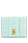 Burberry Small Lola Quilted Leather Wallet In Light Blue