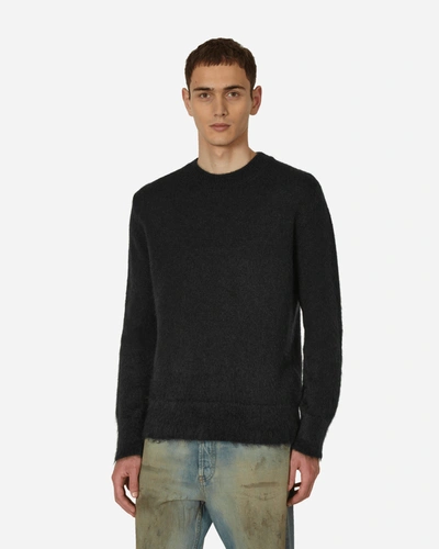 OFF-WHITE MOHAIR ARROW KNIT CREWNECK SWEATER