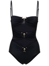 Christopher Esber Orbit Cutout One Piece Swimsuit In Black