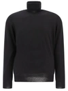 Brunello Cucinelli Cashmere And Silk Turtleneck Sweater In Black