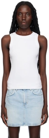 Citizens Of Humanity Isabel Ribbed Jersey Tank Top In White