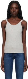 Citizen Of Humanity Gray Katia Tank Top In Heather Grey (light)