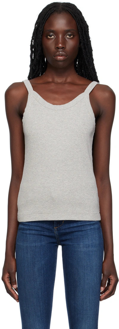 Citizens Of Humanity Gray Katia Tank Top In Heather Grey (light)
