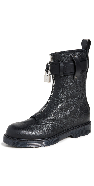 Jw Anderson Lock Combat Ankle Boots In Black