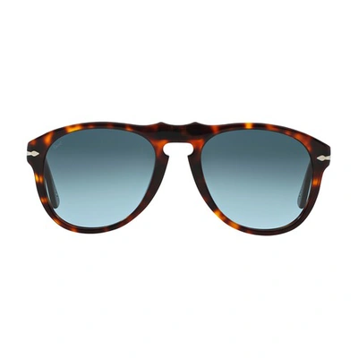 Persol 649 Pilot-frame Sunglasses In Tortoise_blue