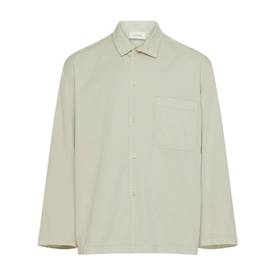 Lemaire Stand Collar Shirt In Light_sage