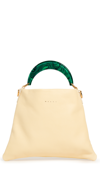 MARNI VENICE HOBO SMALL BAG PINEAPPLE/SPHERICAL GREEN ONE SIZE