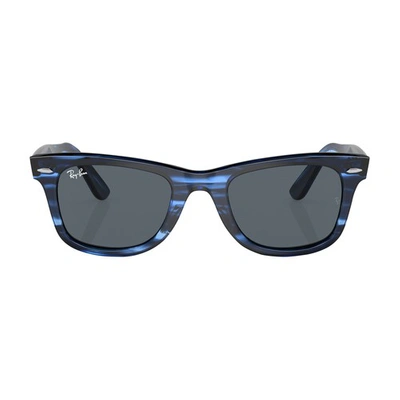 Ray Ban Original Wayfarer Square-frame Sunglasses In Striped_blue_blue