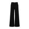 VALENTINO DENIM TROUSERS WITH ICONOGRAPH CANVAS PRINT