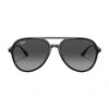 Ray Ban Unisex Low Bridge Fit Sunglasses, Rb4376f 57 In Black_grey_gradient