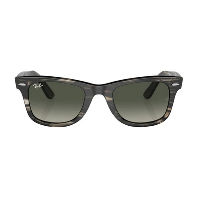 Ray Ban Original Wayfarer Square-frame Sunglasses In Striped_grey_gradient_grey
