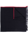 BRUNELLO CUCINELLI SOLID BORDER FRINGED SCARF,MSC670AVCIQ7418508502