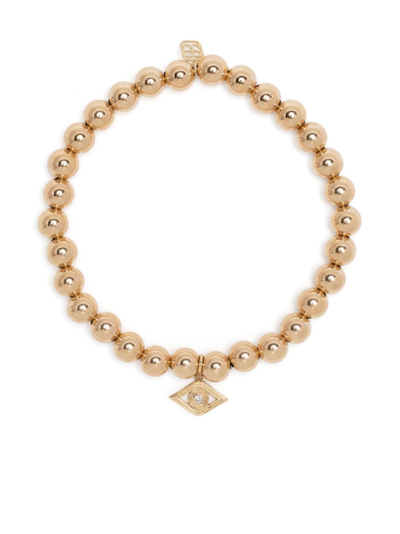 Sydney Evan 14kt Yellow Gold Evil Eye Bracelet