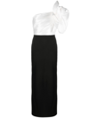 SOLACE LONDON BLACK LYANA ONE-SHOULDER MAXI DRESS - WOMEN'S - POLYESTER,OS27038A20487188