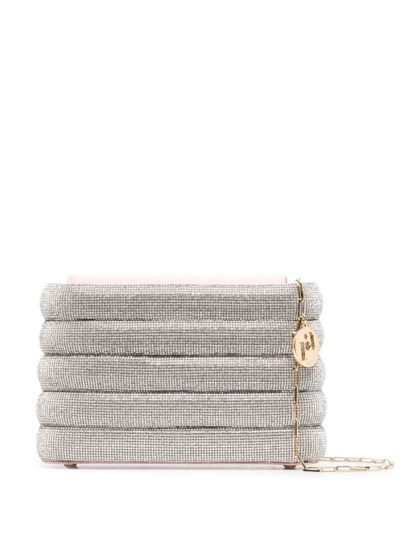 Rosantica Holli Favilla Embellished Clutch In Grey