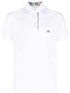 ETRO LOGO-EMBROIDERED COTTON POLO SHIRT