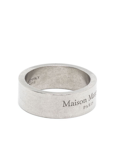 MAISON MARGIELA LOGO-ENGRAVED BAND RING