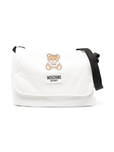 Moschino Teddy Bear Padded Changing Bag In White