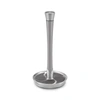 Polder Fleur Single-tear Standing Paper Towel Holder With Heavyweight Base In Silver