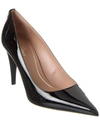 Valentino Rockstud 90 Patent-leather Pumps In Black