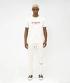 Hvman Regular Fit Logo Crewneck Cotton T-shirt In White