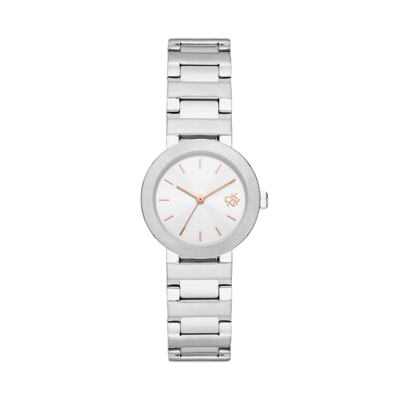 Dkny Women's Metrolink Three-hand, Stainless Steel Watch In Silver