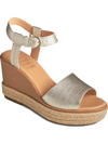 SPERRY FAIRWATER WOMENS LEATHER ANKLE STRAP ESPADRILLES